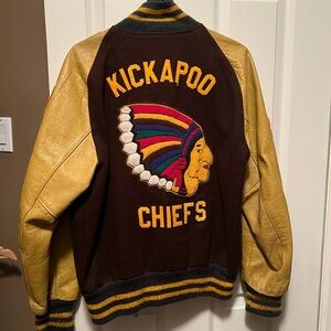 Vintage Kickapoo HS Wrestling Letterman Jacket #88